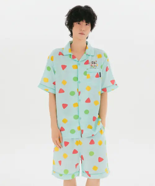 [SPAO] Crayon Shin-chan Sleepy Crayon Shin-chan Short Sleeve Pajamas (Mint) / [짱구] 꿀잠 자는 짱구 반팔 파자마(MINT)_SPPPG25U02