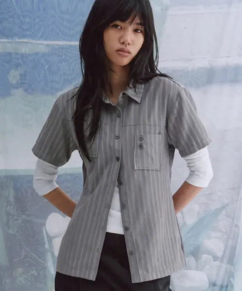 [WELLBEING EXPRESS] Hiking Shirts Charcoal / SS Hiking Shirts Charcoal