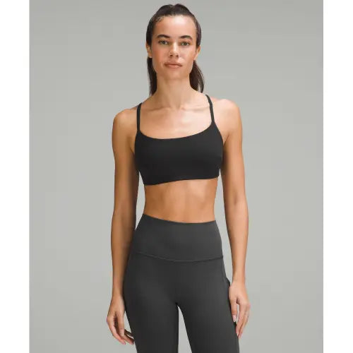 [LULULEMON] Wander Train Strappy Racer Bra *Light Support, C D Cups - Black / 원더 트레인 스트래피 레이서 브라 *라이트 서포트, C D컵  BLK