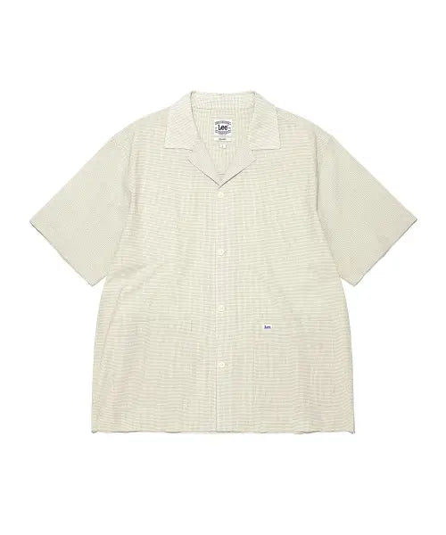 [LEE] Coverall Short-Sleeve Shirt - Ivory / 커버올 반팔 셔츠 아이보리