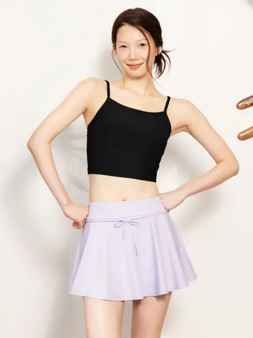 [BARREL] WOMEN RIBBED TANK TOP BLACK / 우먼 골지 탱크탑 블랙 (B6SWWBR011BLK)