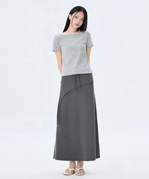 [MIXXO] Flap Jersey Skirt / 플랩 저지 스커트_MIWWMG90SS