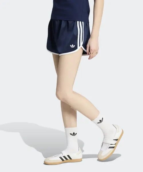 [ADIDAS] 3S SPRNTR SHORT     NINDIG/WHITE / 새틴 3S 스프린터 숏 팬츠 - 나이트인디고:화이트 / KS9852