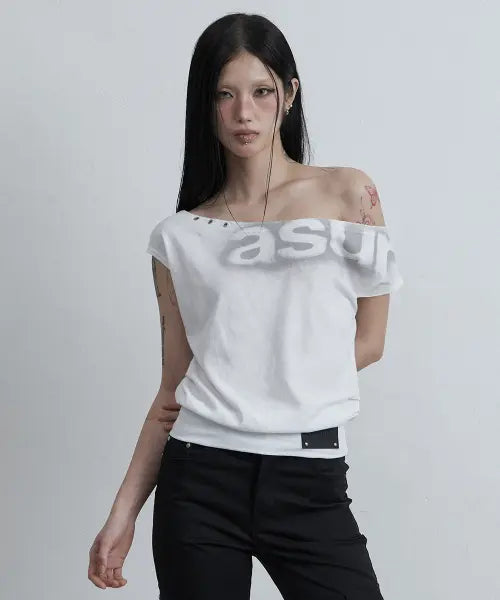 [AS YOU ARE] DOLMAN LOOSE CROP T-SHIRTS WHITE / 돌먼 루즈 크롭 티셔츠 화이트