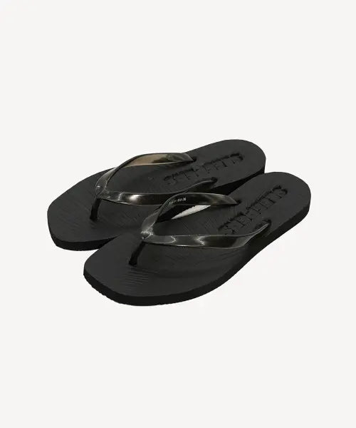 [SLEEPERS] Tapered Black Transparent / 테이퍼드 플립플랍 블랙 투명