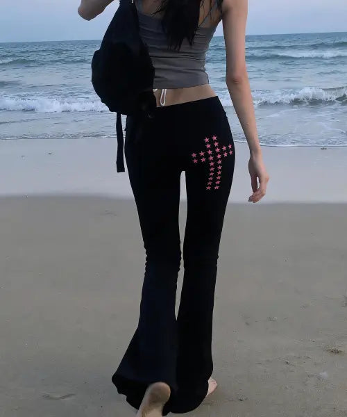 [GRAVER] [WOMAN] STAR CROSS Bootcut Pants _ 2 colors / [WOMAN]STAR CROSS 부츠컷팬츠_2color