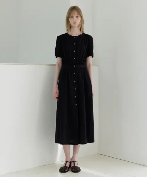 [LEMEME] Mirage Button Long Dress_2colors