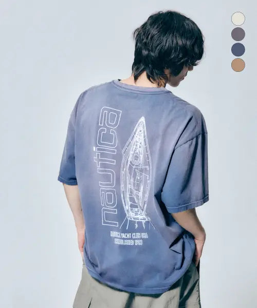 [NAUTICA] Yacht Blueprint T-Shirt (4 Colors) / 요트 블루프린트 티셔츠(4colors) NTS5726