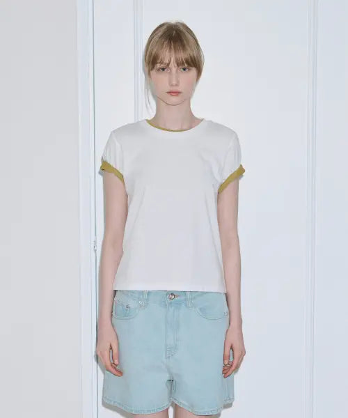 [SINOON] Logo Basic T-Shirt (White)