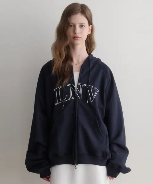 [LENAV] LNV Hoodie zip up (navy)