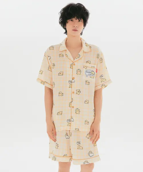 [SPAO] Maltese Sleepy Time Short Pajama (Beige) / [몰티즈] 잘 시간이네 반팔 파자마(BEIGE)_SPPPG25U10