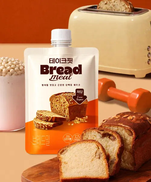 [TAKE-FIT] Takefit Bread Meal Oat Bread Protein Shake 7 Pack / 브레드밀 고소 오트식빵 단백질 쉐이크 45g x 7개