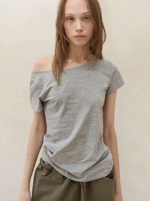 [OWNSER] OSP Standard Boat Neck T-Shirts (6 Colors) / OSP 스탠다드 보트넥 티셔츠 (6 Colors)