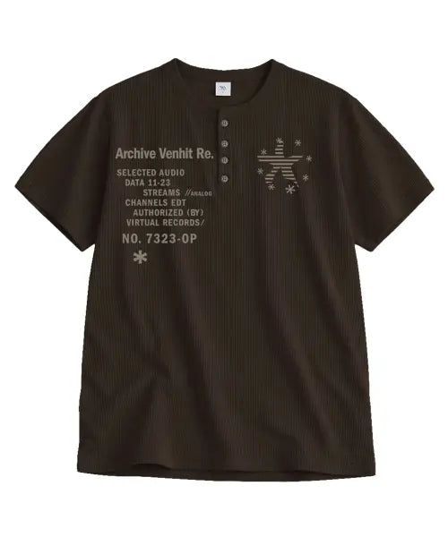 [VENHIT] Starfish Henley Waffle T-Shirt / starfish 헨리넥 와플 티셔츠