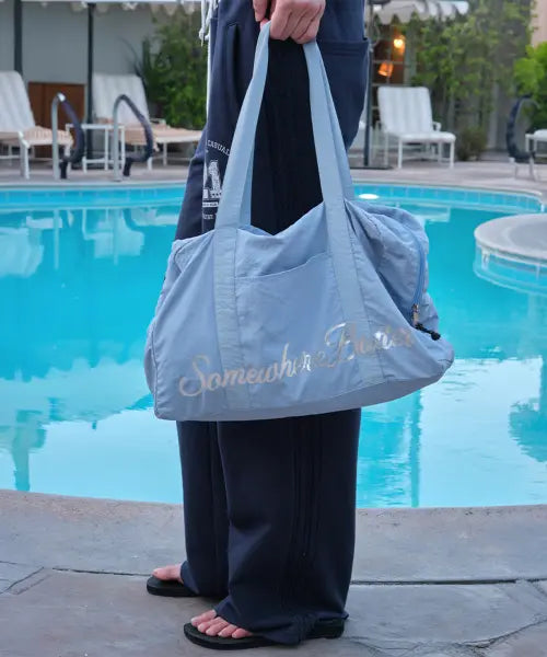 [SOMEWHEREBUTTER] Popo Duffle Bag - Blue