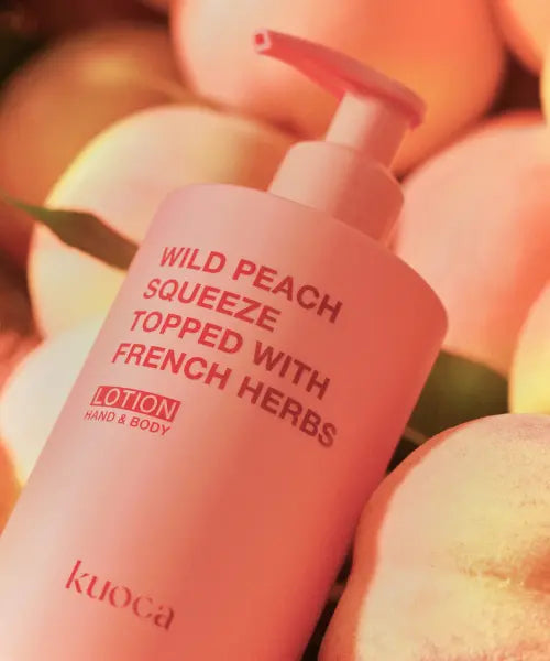 [KUOCA] Wild Peach Hand & Body Lotion 300ml / 와일드피치 핸드\u0026바디 로션 300ml