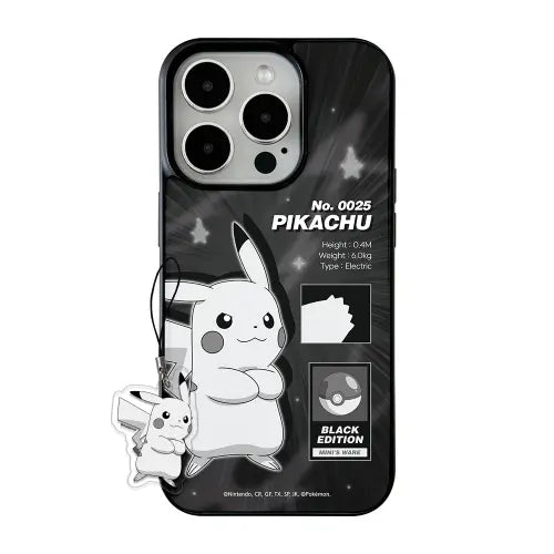 [MINI'S WARE] Pokemon Black Edition MagSafe Glossy Case_Pikachu