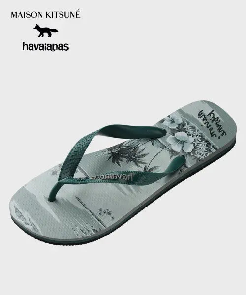 [HAVAIANAS] Havaianas x Maison Kitsuné Top Steel Grey / 하바이아나스 X 메종키츠네 탑 Steel Gray