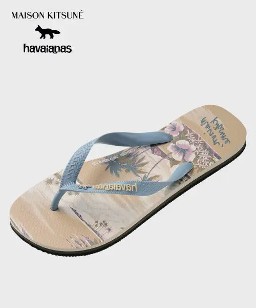 [HAVAIANAS] Havaianas X Maison Kitsuné Top Beige / 하바이아나스 X 메종키츠네 탑 Beige