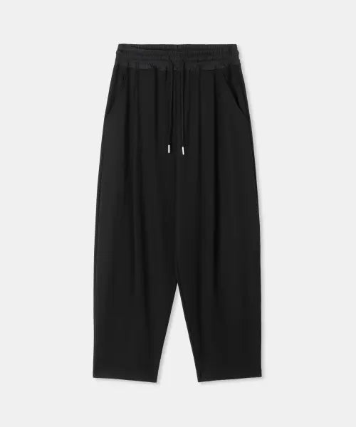 [THEENDQUESTION] Relax tuck pants / BLACK