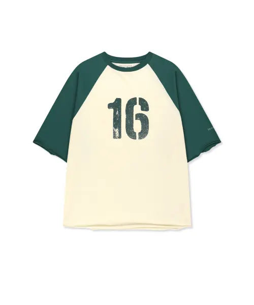 [MATIN KIM] RAW EDGE RAGLAN TOP IN CREAM