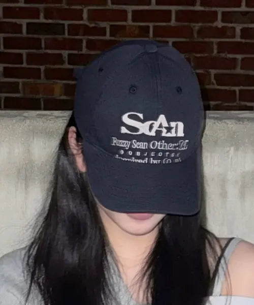 [FUZZY SCAN] Other Object Logo Ball Cap Navy / 아더 오브젝트 로고 볼캡 네이비