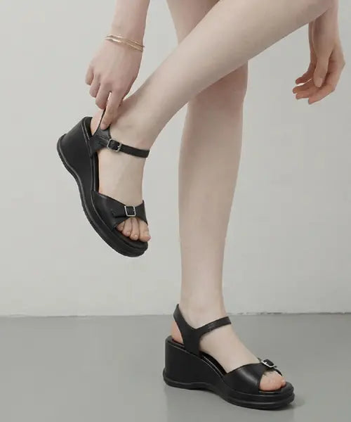 [CHAAKAN] Midnight Strap Platform Sandals (7cm) / 미드나잇 스트랩 플랫폼 샌들 SDLTS2i144 (7cm)