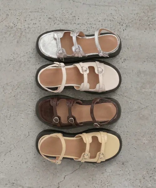 [ATT] Triple Heart Strap Platform Sandals (att6003)