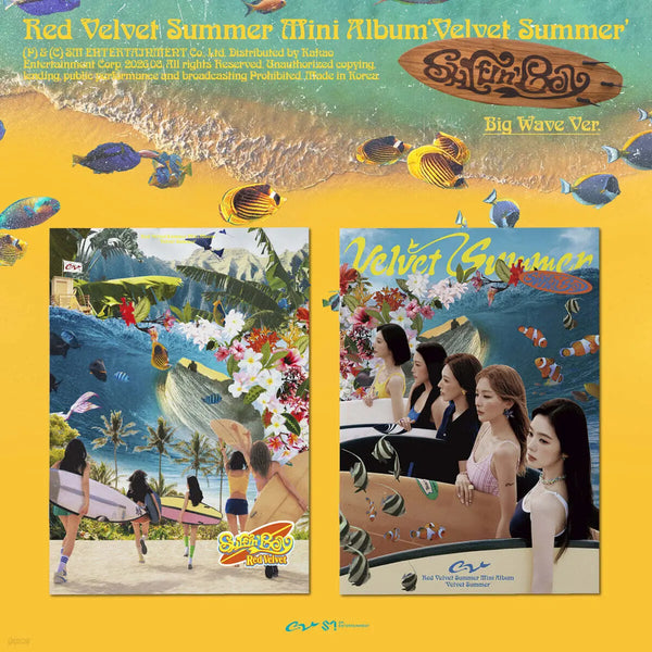 [Red Velvet] Red Velvet - Velvet Summer Mini Album [Big Wave Ver.] / 레드벨벳 (Red Velvet) - 여름 미니앨범 : Velvet Summer [Big Wave Ver.][2종 중 1종 랜덤발송]