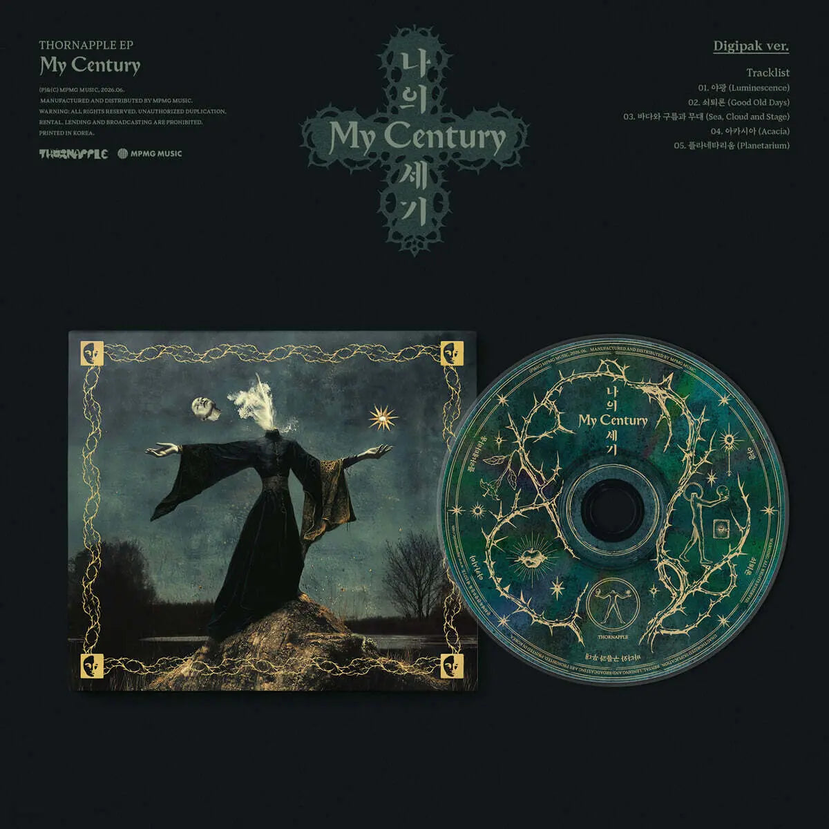 [THORNAPPLE] THORNAPPLE - EP: My Century (Digipak Ver.) / 쏜애플 (THORNAPPLE) - EP : 나의 세기 (My Century) [Digipak ver.][일반반]