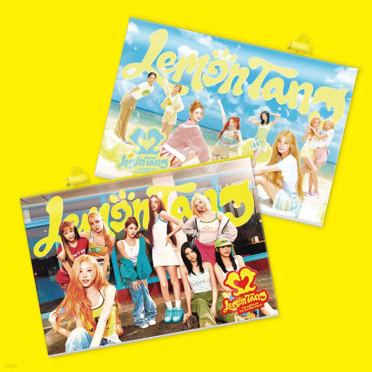 [Hats To You] Hearts2Hearts 2nd Mini Album: Lemon Tang (Photobook Ver.) / Hearts2Hearts (하츠투하츠) - 미니앨범 2집 : Lemon Tang [Photobook Ver.][2종 중 1종 랜덤발송]