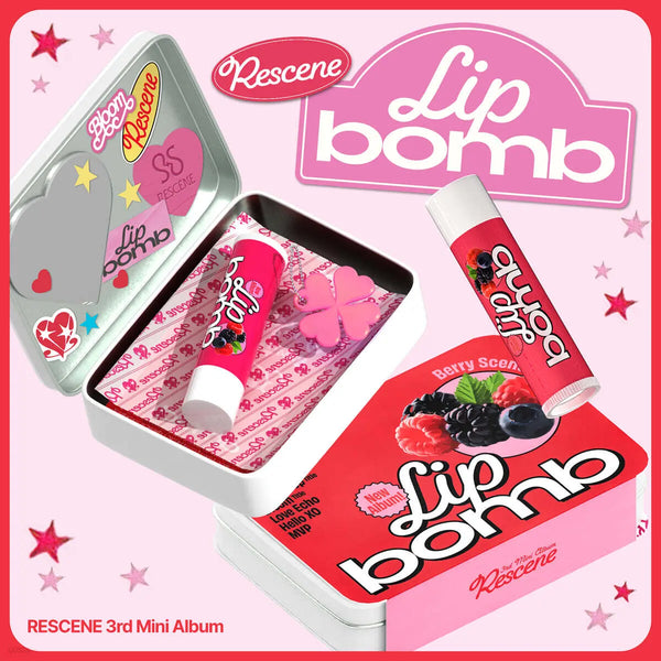 [QR] RESCENE 3rd Mini Album: Lip Bomb [Lip Balm ver.] (QR) / RESCENE (리센느) - 미니앨범 3집 : lip bomb [lip balm ver.](QR)