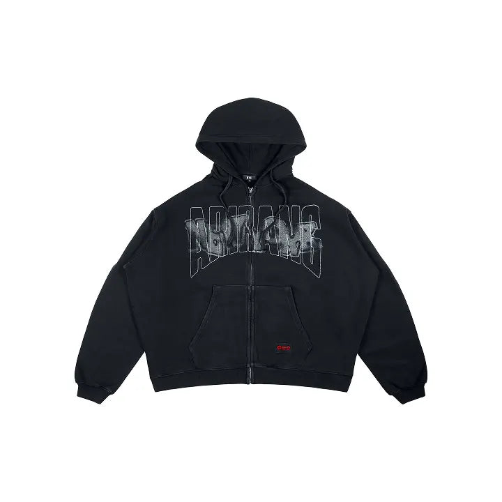 [BTS] Zip-up Hoodie (Black)