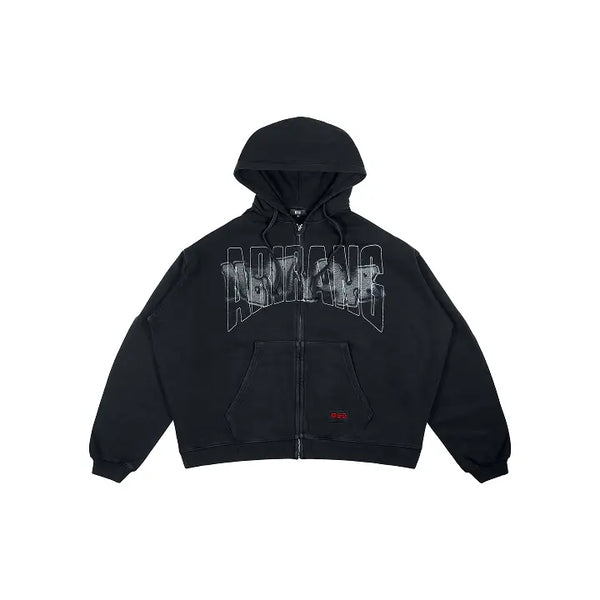 [BTS] Zip-up Hoodie (Black)