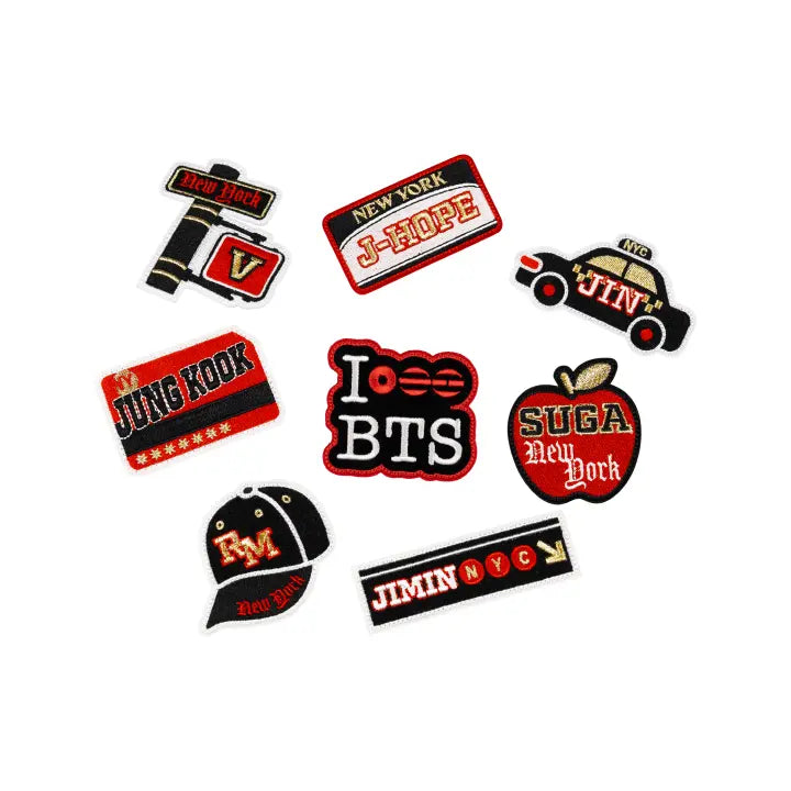 [BTS] Embroidery Pin Badge (NEW YORK ver.)