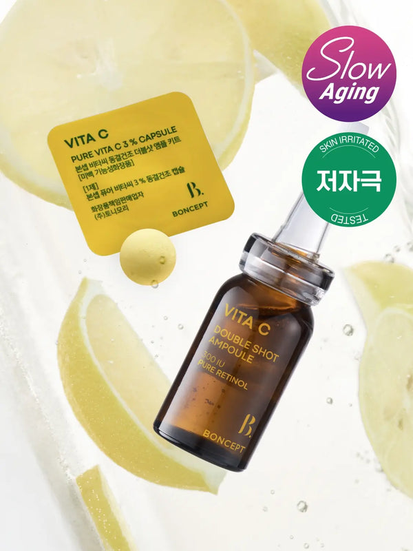 [Bonset Skincare] Bonceb Vita C Freeze-Dried Double Shot Ampoule Kit / 본셉 비타씨 동결 건조 더블샷 앰플 키트