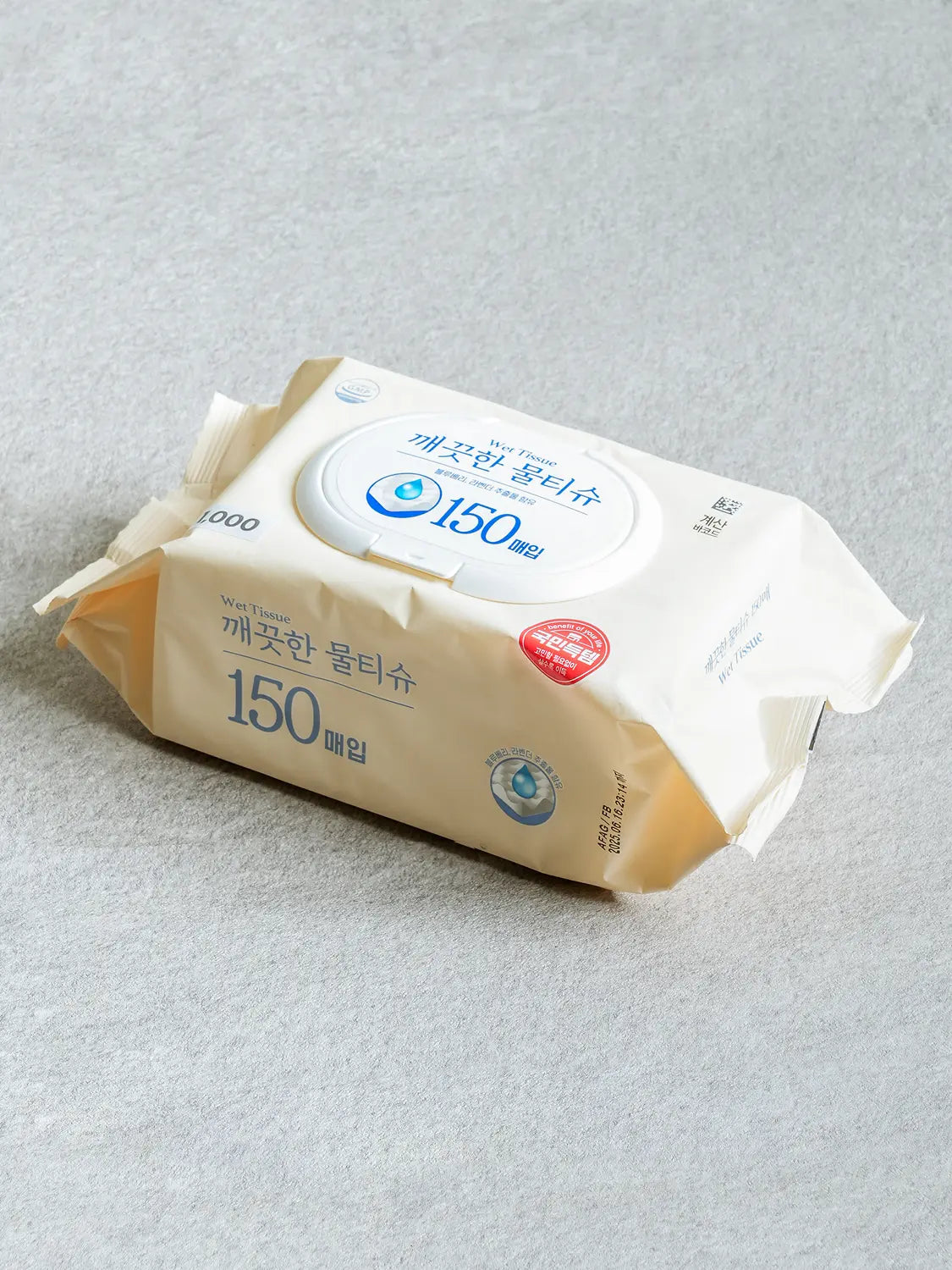 [DAISO] Eclat Wet Wipes (Cap Type, 150 Count) / 에끌라 깨끗한 물티슈 캡형 150매입