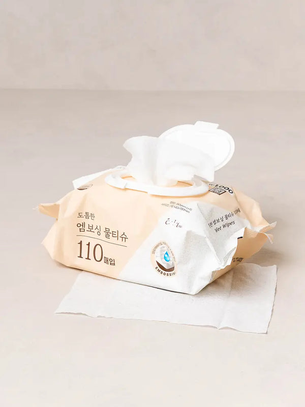 [DAISO] Embossed Wet Wipes, 110 Count / 엠보싱 물티슈 110매입