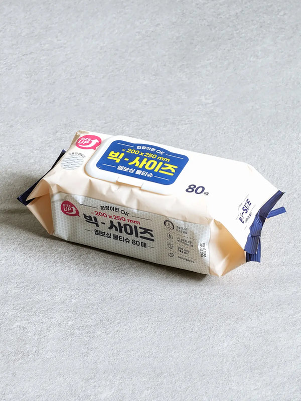 [DAISO] Thick Embossed Baby Wipes, Large Size, 80 Count / 두꺼운 빅 사이즈 엠보싱 물티슈 80매입