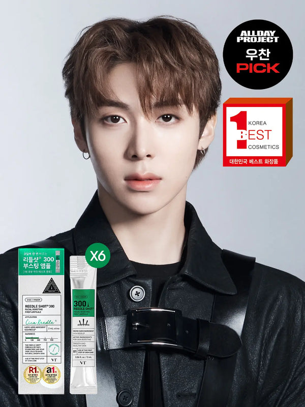 [VT] VT Cosmetics Riddle Shot 300 Facial Boosting First Ampoule (2ml x 6 count) / [피부결케어]VT 리들샷 300 페이셜 부스팅 퍼스트 앰플 2 ml*6개입
