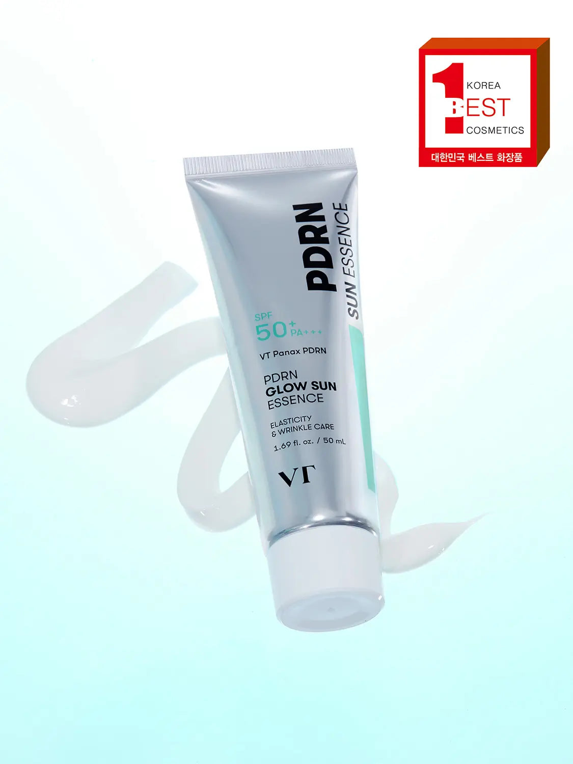 [VT] VT Cosmetics PDRN Radiance Sun Essence SPF50+ PA++++ 50ml / [화잘먹 선]VT PDRN 광채 선 에센스 50 ml
