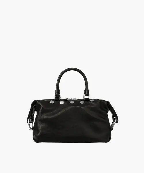 [MARGESHERWOOD] DUMPLING STUD MINI_black washed nappa
