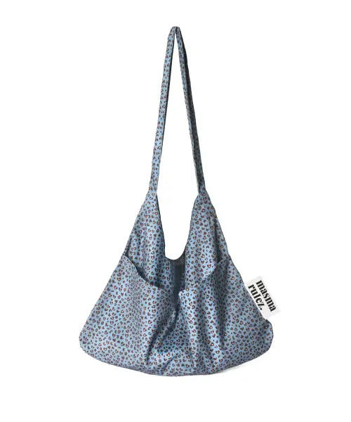 [MASMARULEZ] Rabbit eco bag_Heart leopard mauve blue