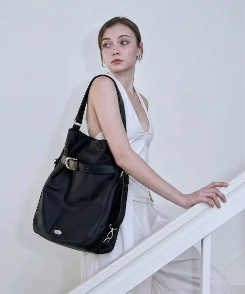 [FRONTWALNUT] French 2way Bag [Black] / 프렌치 투웨이 백 [블랙]