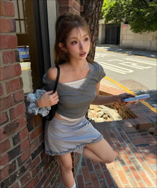 [MIXXO] Satin Mini Skirt / 사틴 미니 스커트 RE WHG52NS_MIWWHG546G