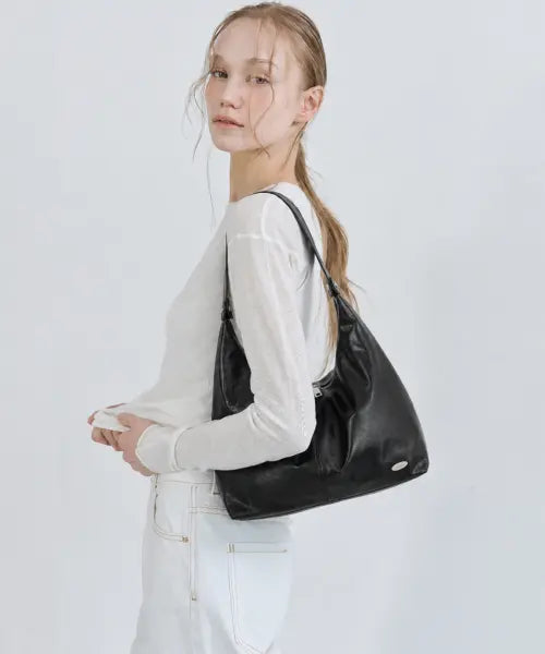 [GOCCE] Week Shoulder Bag_Black GM345K / 위크숄더백_블랙 GM345K