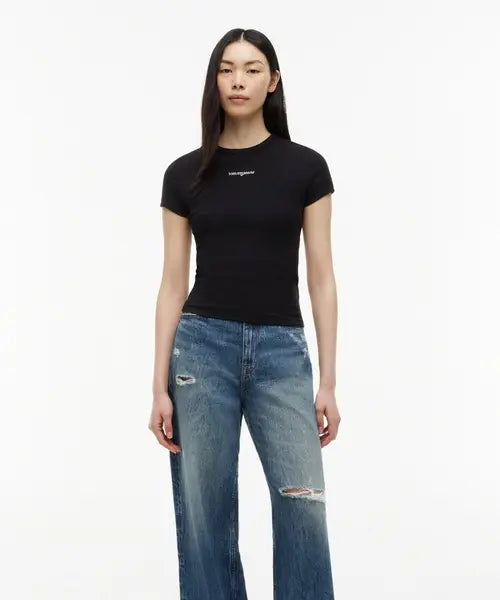 [TOMMY JEANS] TOMMY JEANS / 클레어 하이라이즈 와이드 핏 데님 팬츠 (T32G6NEW33TWT11BK)
