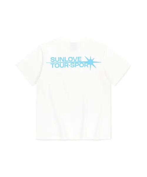 [SUNLOVETOUR] Flash Logo Tee White