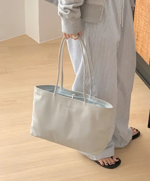 [LUTHPRODUCT] Nylon Shopper Bag _  LIGHT GREY M / Nylon Shopper Bag(나일론) _  LIGHT GREY M