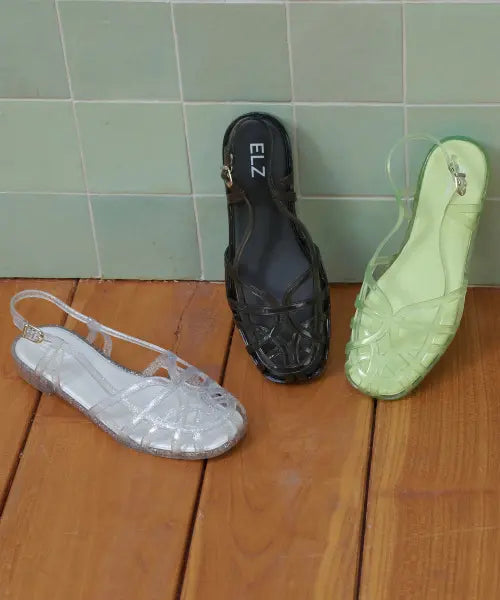 [ELIZABETH STUART] Net Jelly Sandals EBAL160301 / [메쉬백증정] 네트 젤리 샌들 EBAL160301